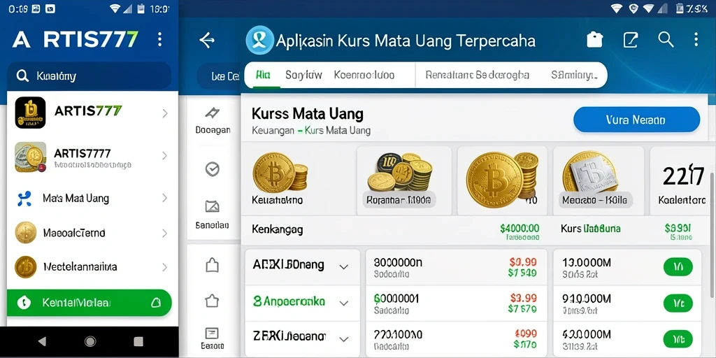 Tampilan antarmuka aplikasi <strong>ARTIS777</strong> yang menarik dan fungsional.