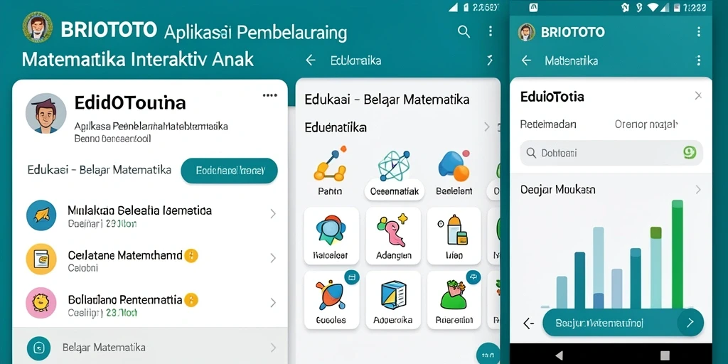 Antarmuka BRIOTOTO yang interaktif dan menyenangkan untuk belajar matematika.