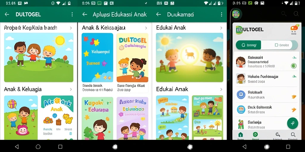 Tampilan antarmuka DULTOGEL yang menarik dan interaktif.