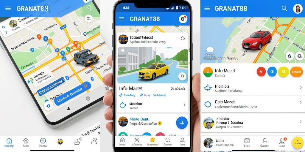 Tampilan antarmuka pengguna aplikasi Info Macet GRANAT88.