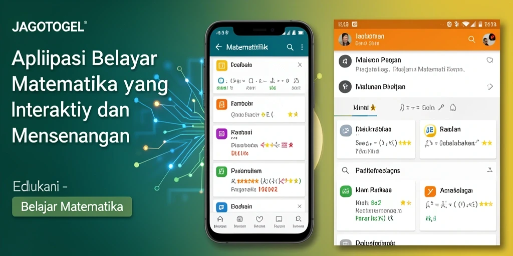 Tampilan antarmuka aplikasi JAGOTOGEL untuk belajar matematika.