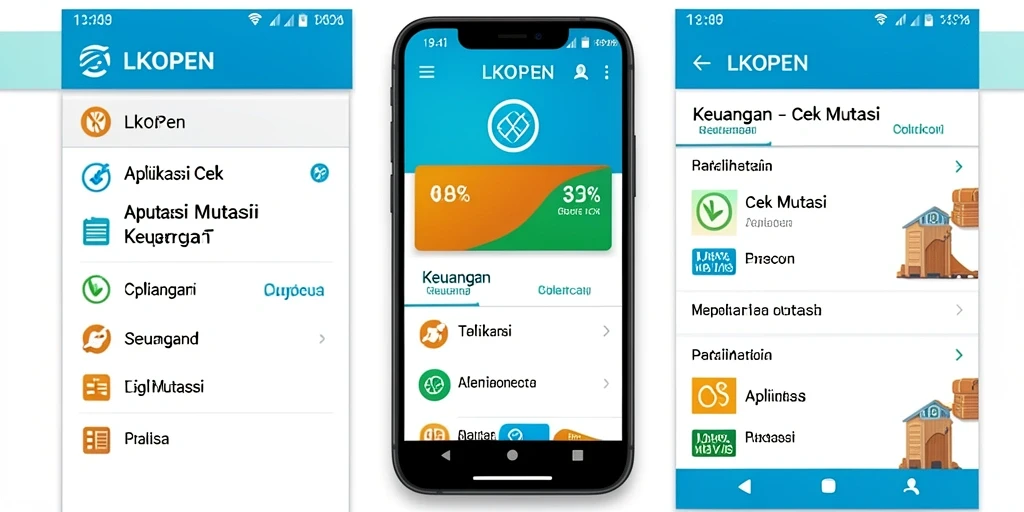 Antarmuka LKOPEN yang sederhana dan fungsional untuk cek mutasi.