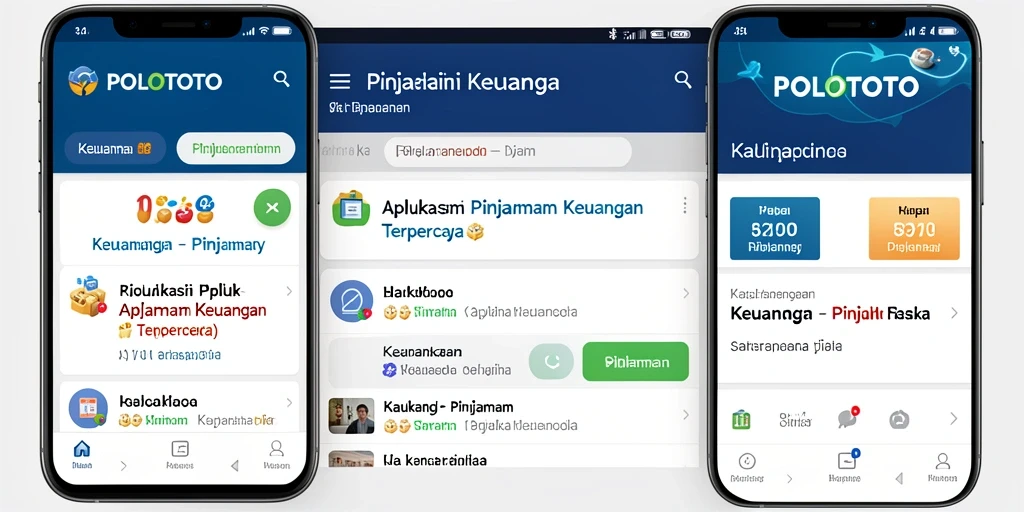 Tampilan antarmuka aplikasi POLOTOTO yang user-friendly untuk pengajuan pinjaman.