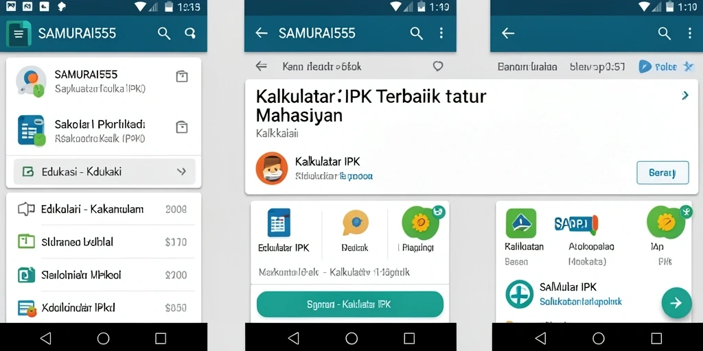 Antarmuka SAMURAI555 yang intuitif untuk Kalkulator IPK.